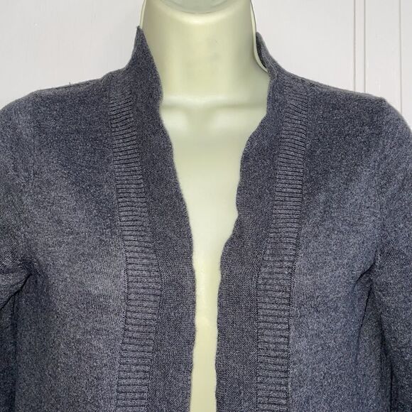Banana Republic gray open buttonless cardigan sweater - Picture 2 of 6
